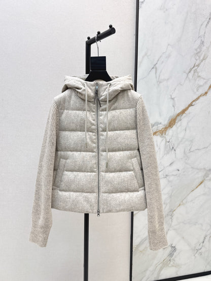 Bru 25 Lightweight hooded down jacket(GRAY/BEIGI)