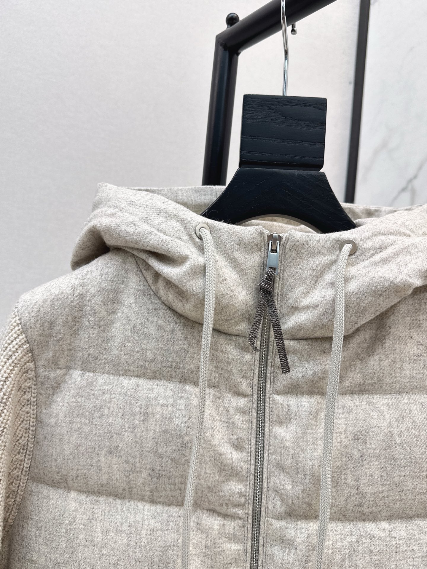 Bru 25 Lightweight hooded down jacket(GRAY/BEIGI)