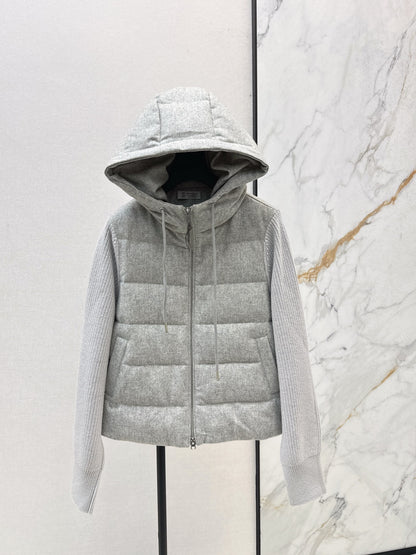 Bru 25 Lightweight hooded down jacket(GRAY/BEIGI)