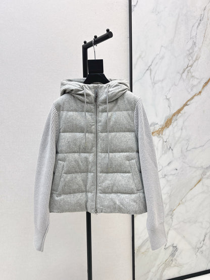Bru 25 Lightweight hooded down jacket(GRAY/BEIGI)