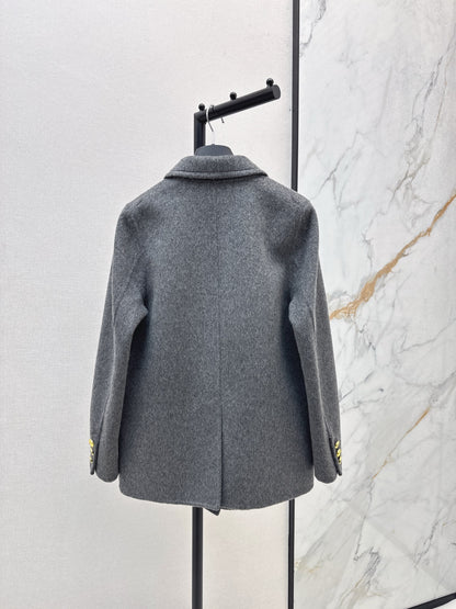 Bal 25 New classic wool and cashmere jacket(GRAY/BLACK)