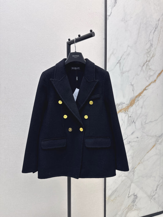 Bal 25 New classic wool and cashmere jacket(GRAY/BLACK)