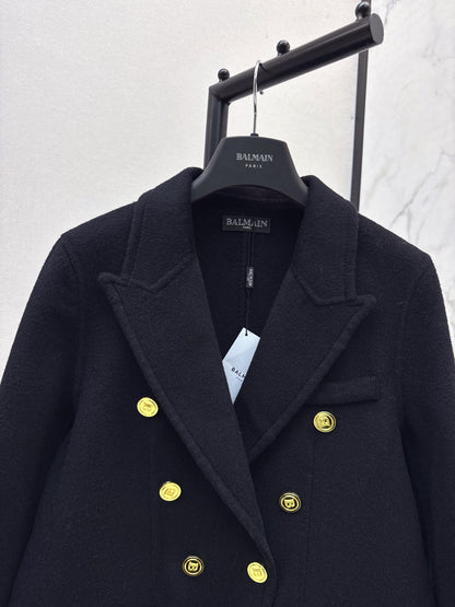 Bal 25 New classic wool and cashmere jacket(GRAY/BLACK)