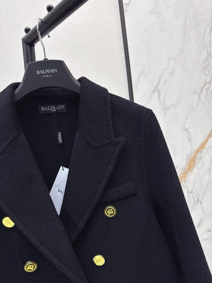Bal 25 New classic wool and cashmere jacket(GRAY/BLACK)
