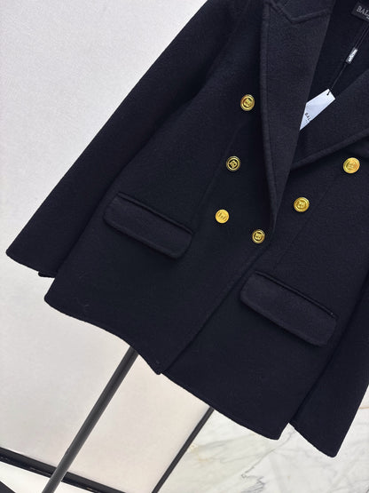 Bal 25 New classic wool and cashmere jacket(GRAY/BLACK)