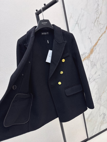 Bal 25 New classic wool and cashmere jacket(GRAY/BLACK)
