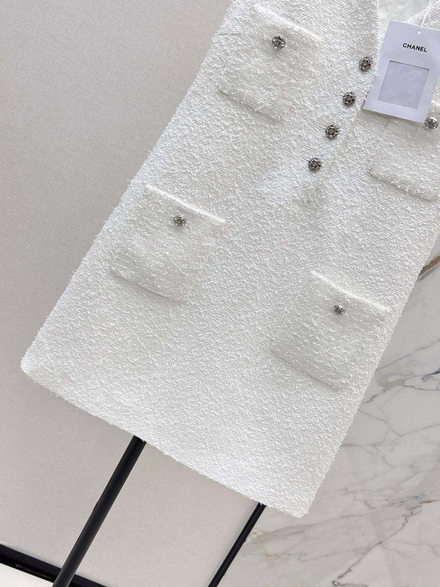 C 25 Knitted woolen floral sleeveless dress
