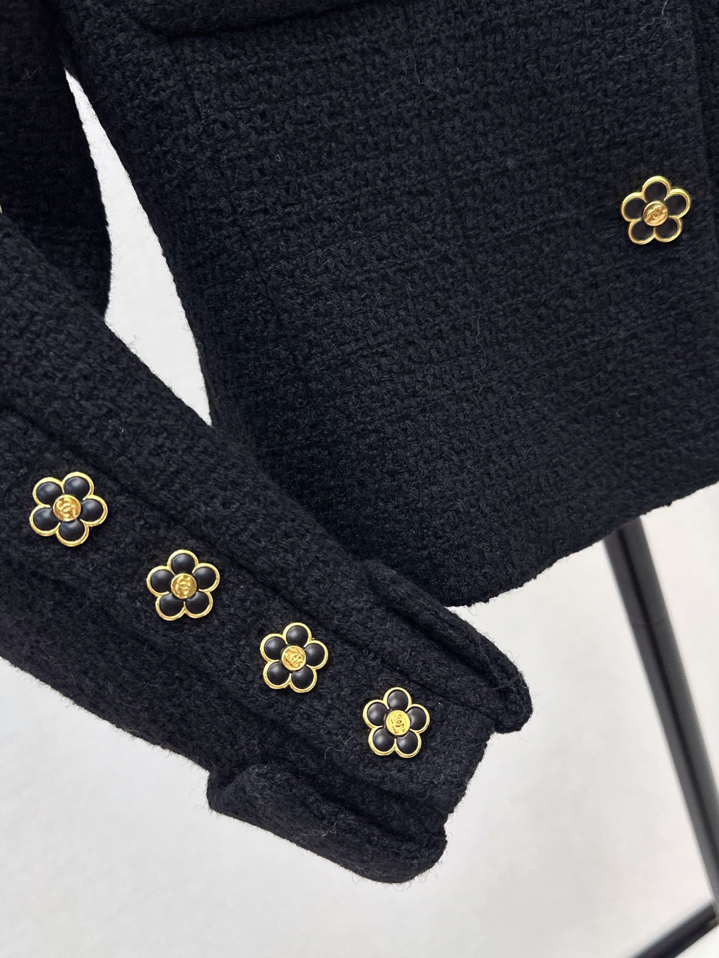 C 25 Collar bow wool blend jacket