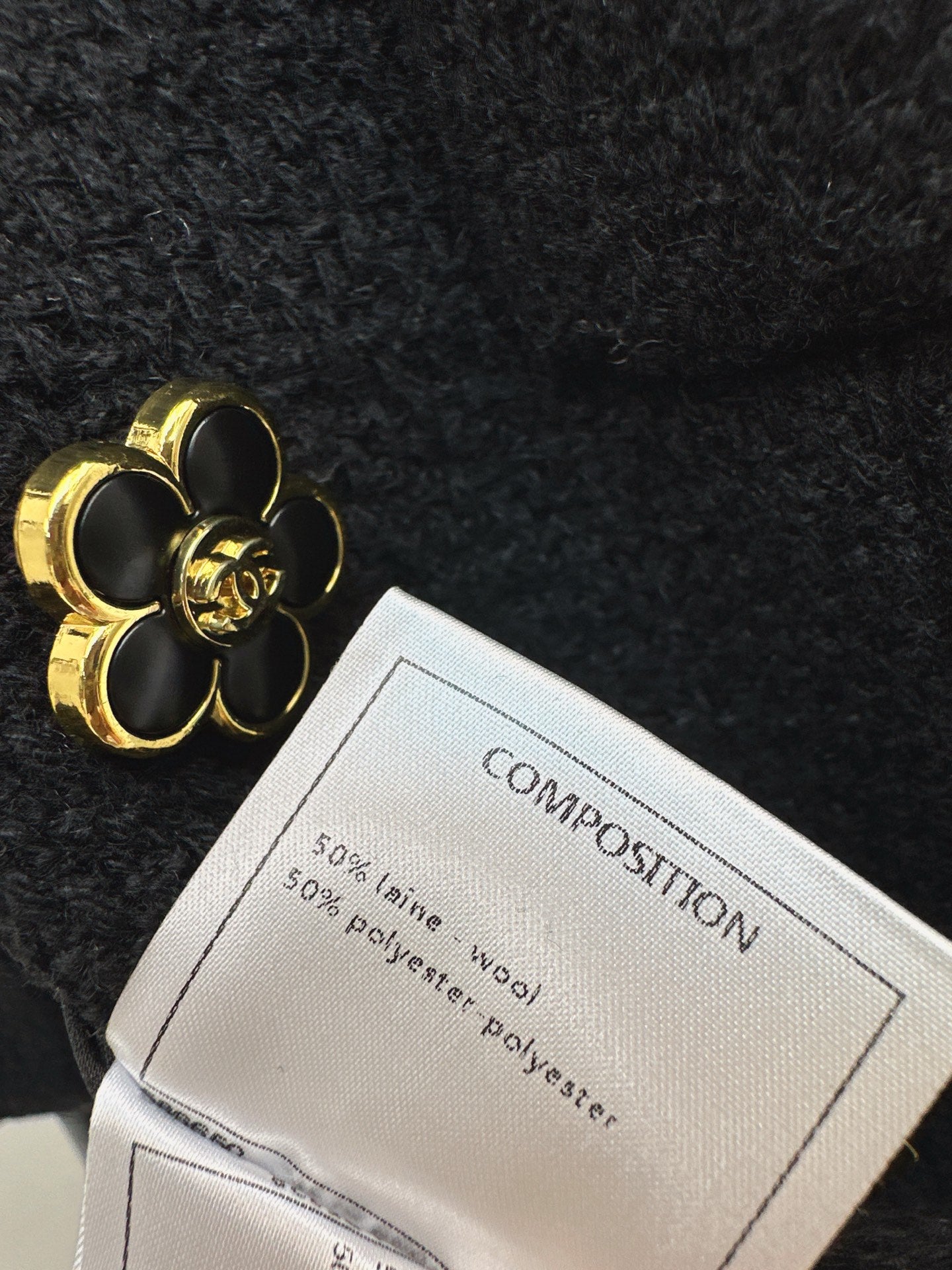 C 25 Collar bow wool blend jacket