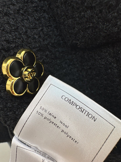 C 25 Collar bow wool blend jacket