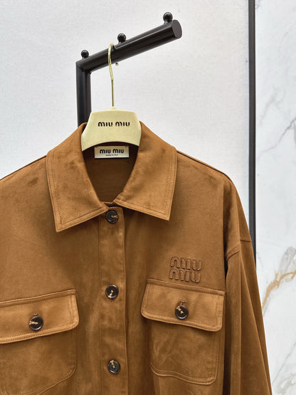 Mi 25 Belt design suede jacket