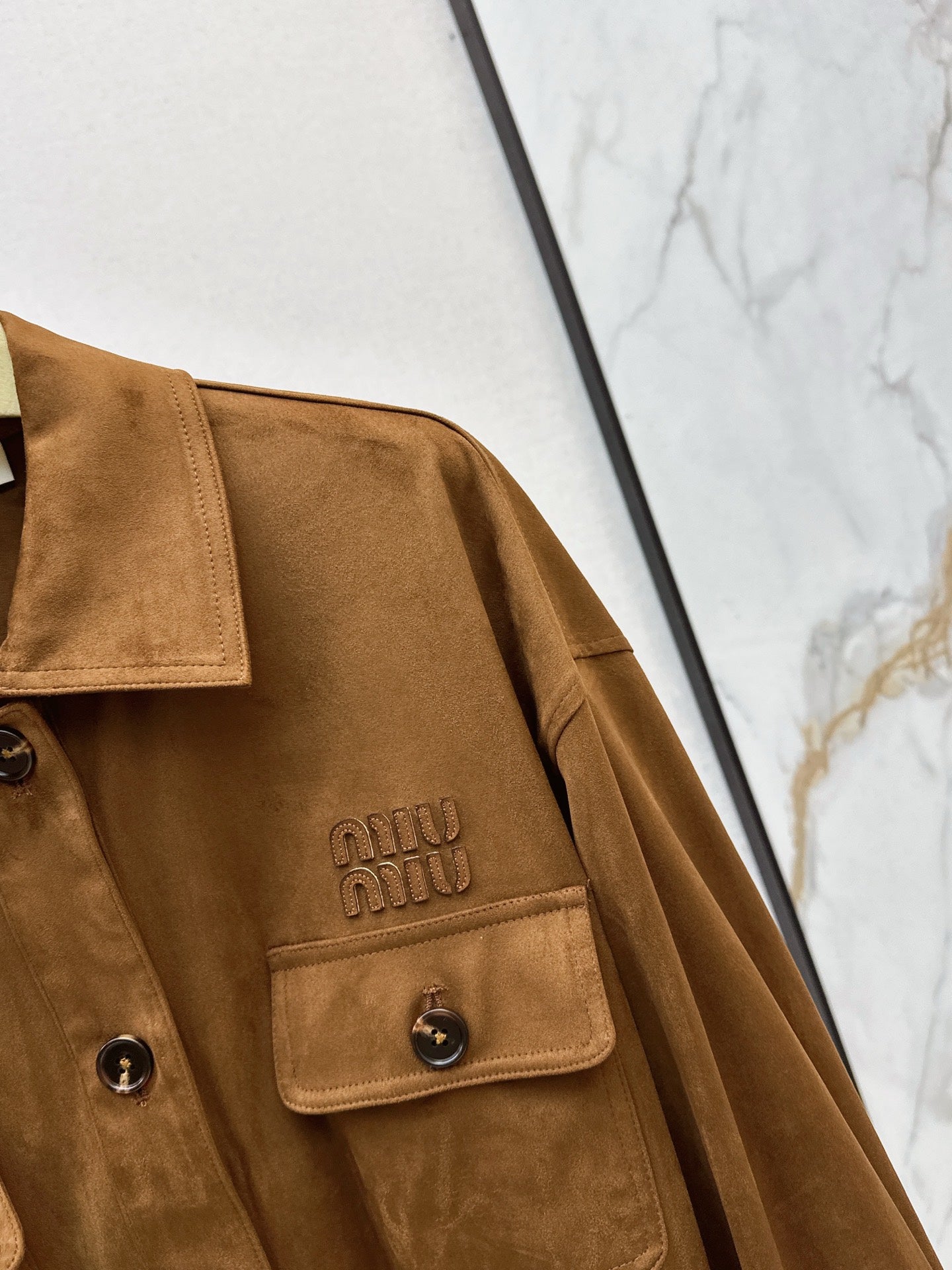Mi 25 Belt design suede jacket
