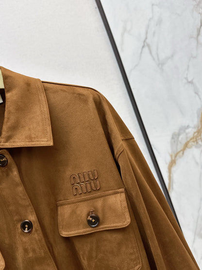 Mi 25 Belt design suede jacket