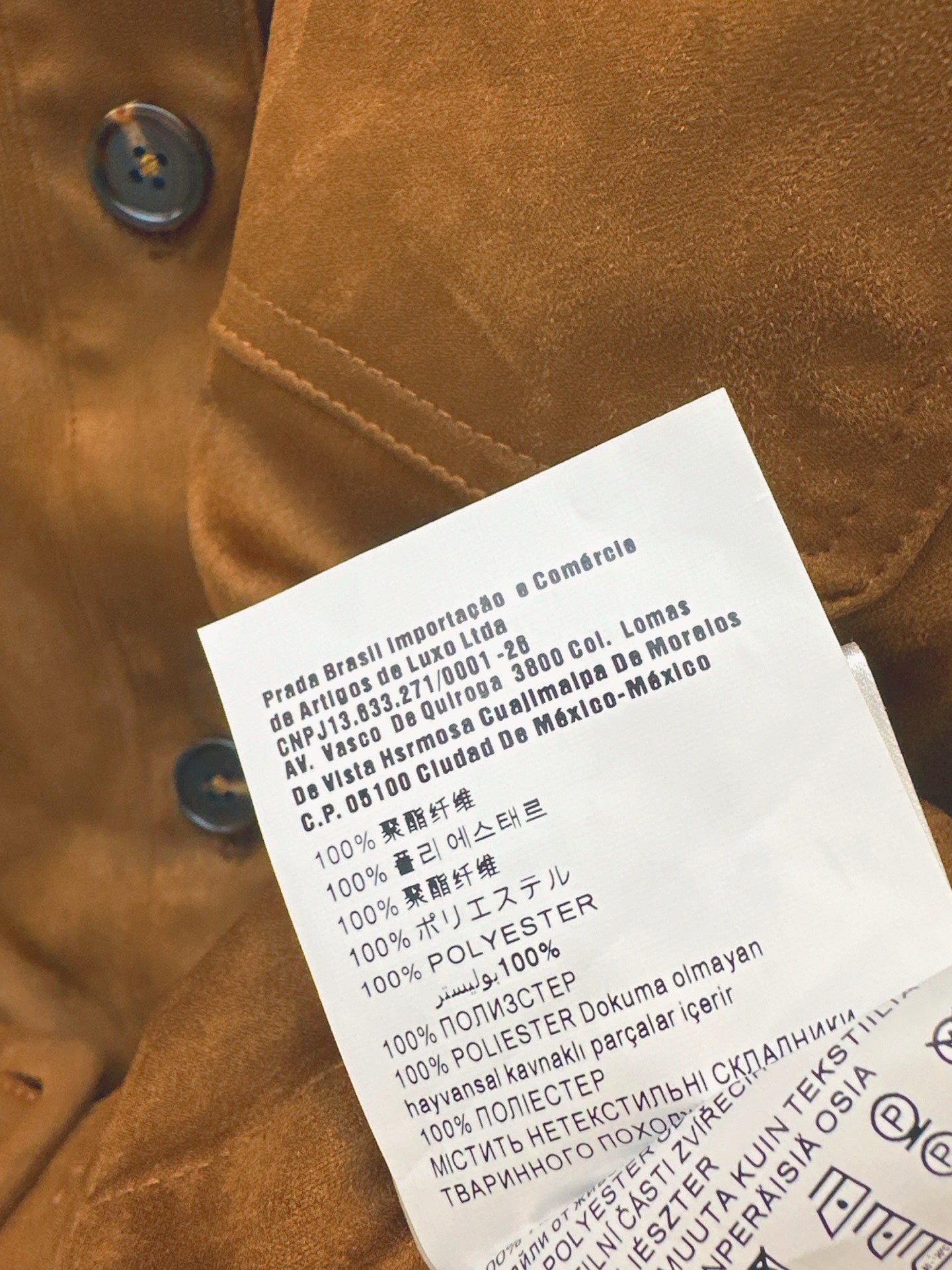 Mi 25 Belt design suede jacket