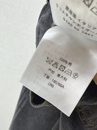 Di 25 Denim half skirt(BLUE/GRAY)