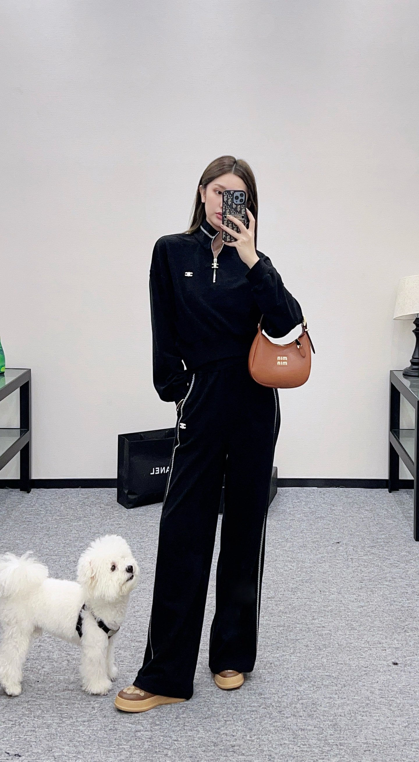 Ce 25 Half-open sweatshirt and trousers set