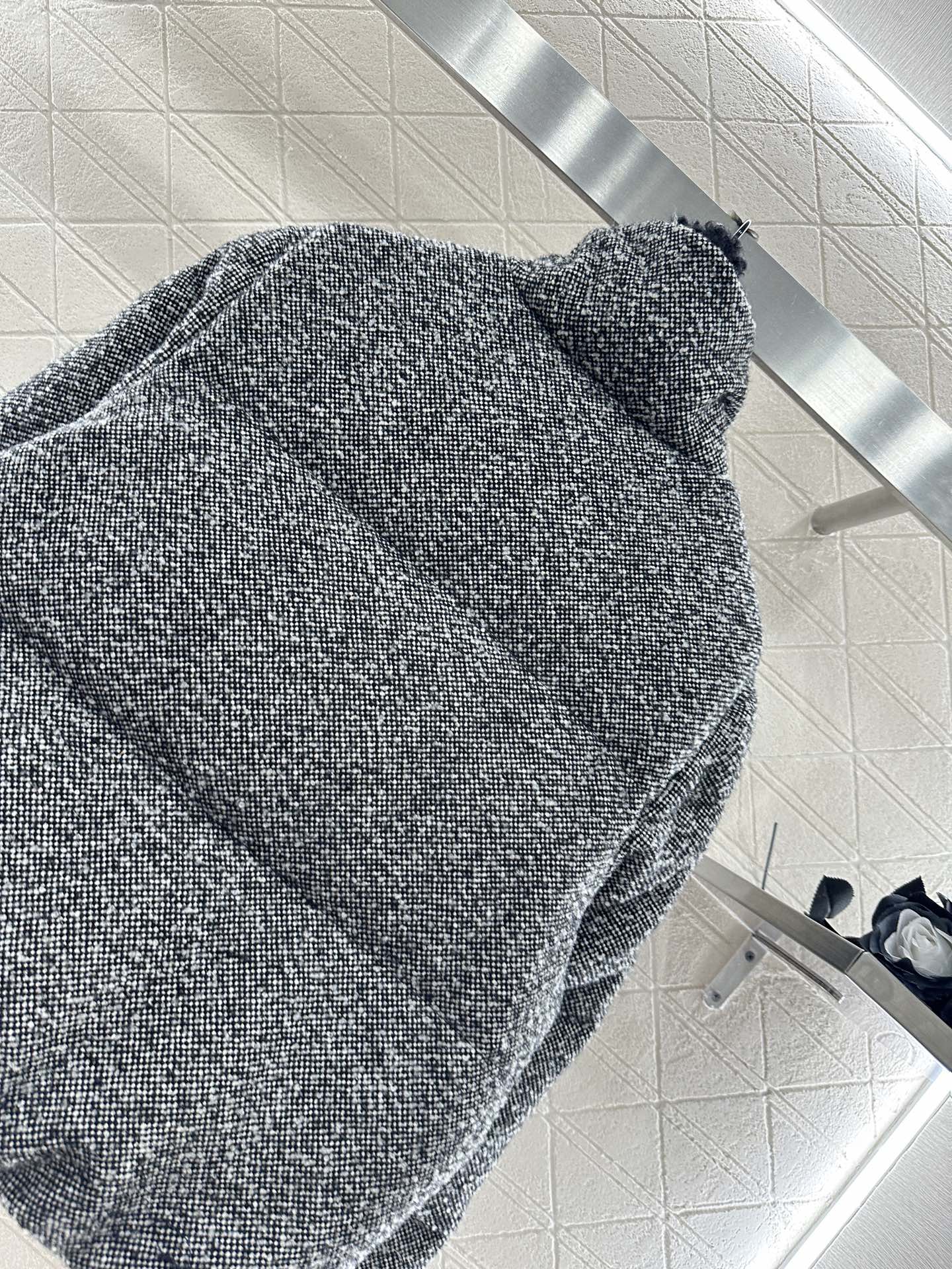 Mon 25 stand collar woolen down jacket