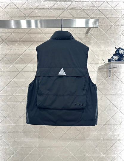 Mon 25 Stand collar multi-pocket work vest