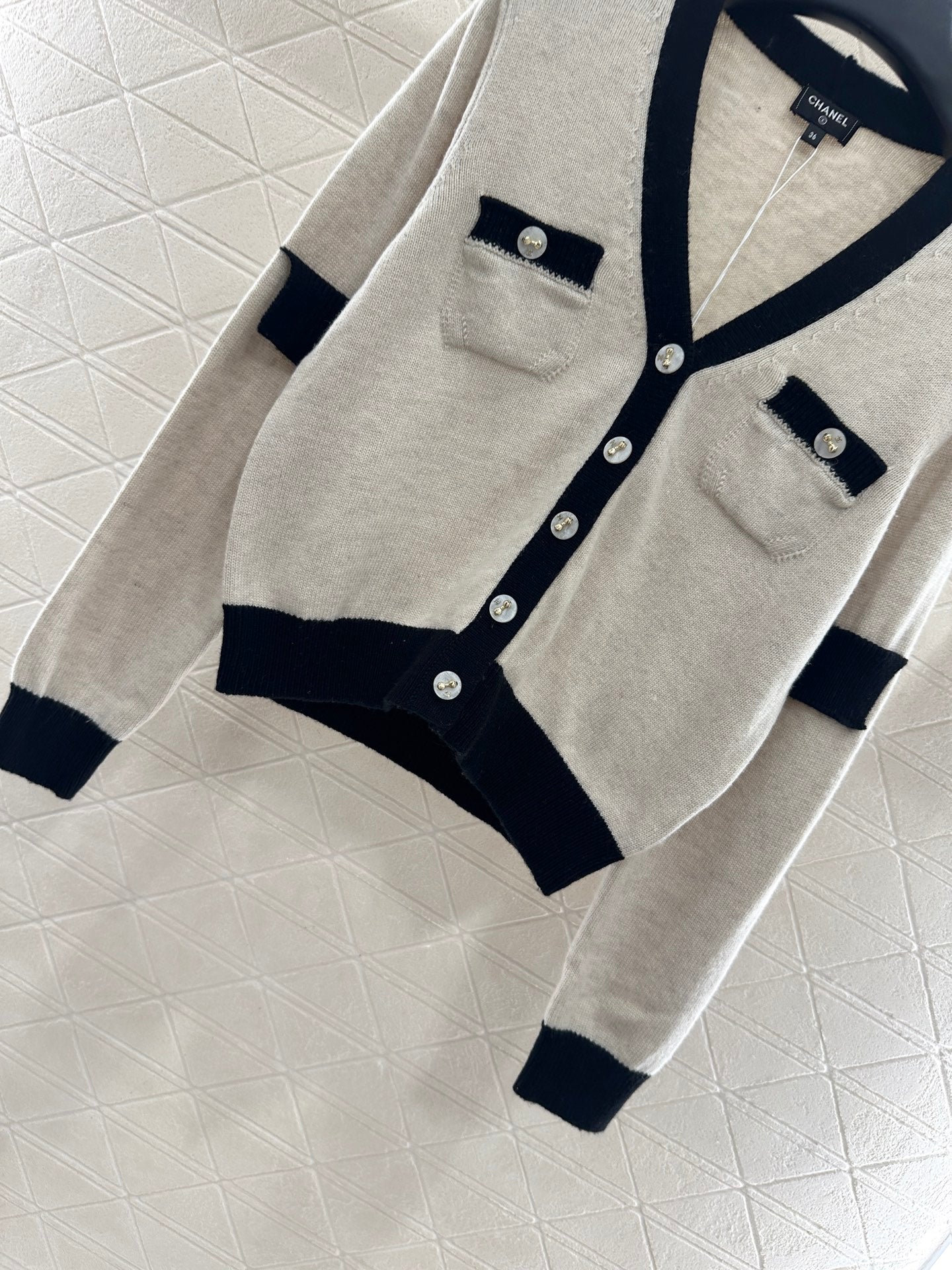 C 25 Pocket Knit Cashmere Cardigan
