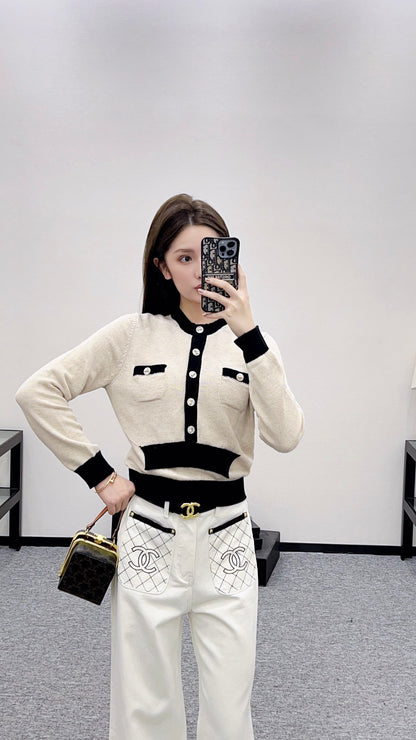 C 25 Pocket Knit Cashmere Sweater