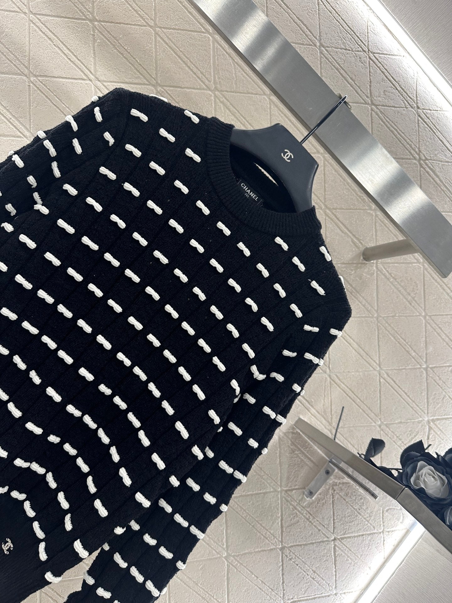C 25 Bow Knitted Wool sweater