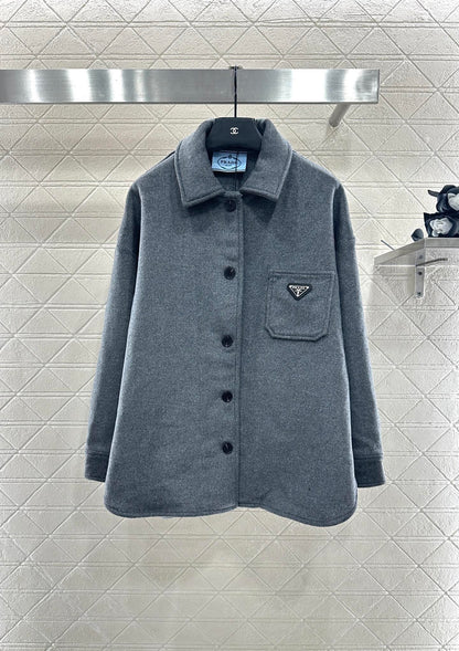 Pra 25 mid-length wool coat