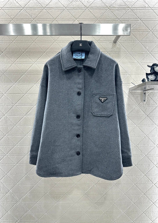Pra 25 mid-length wool coat