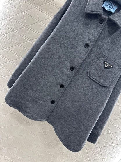 Pra 25 mid-length wool coat