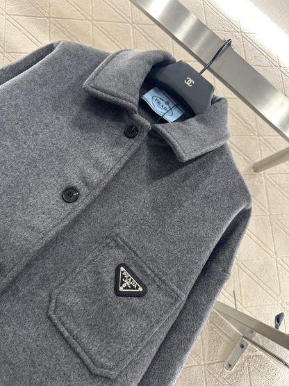 Pra 25 mid-length wool coat