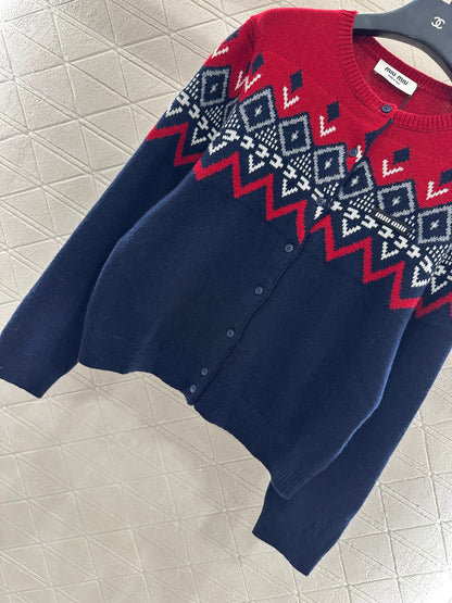 Mi 25 Scarf + Crochet Cardigan Two-Piece Set