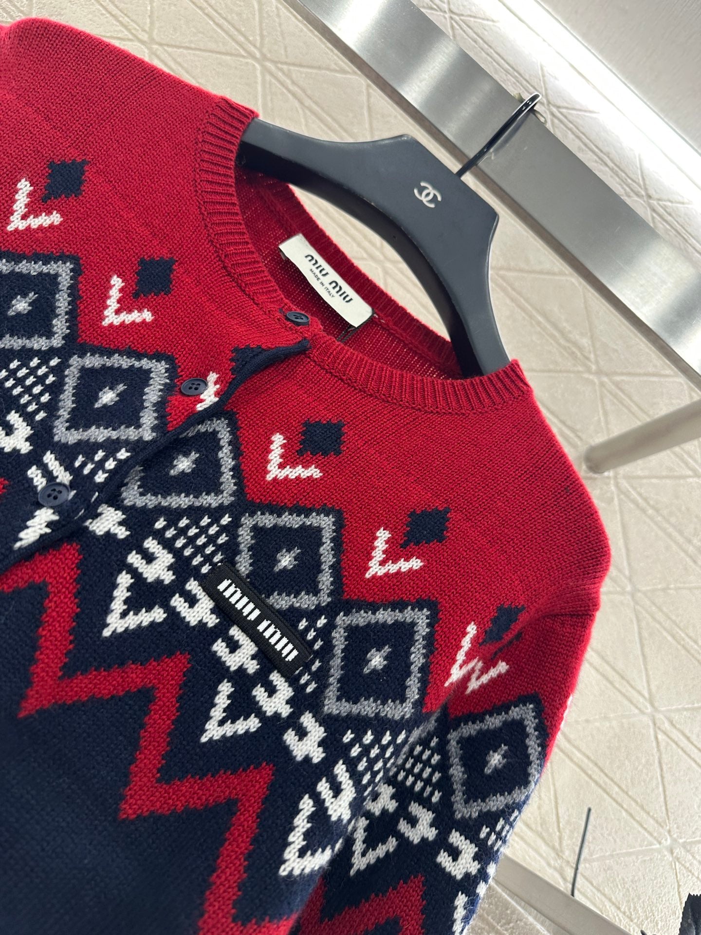 Mi 25 Scarf + Crochet Cardigan Two-Piece Set