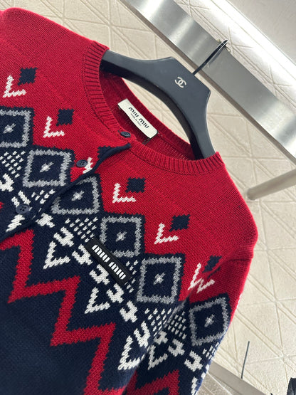 Mi 25 Scarf + Crochet Cardigan Two-Piece Set